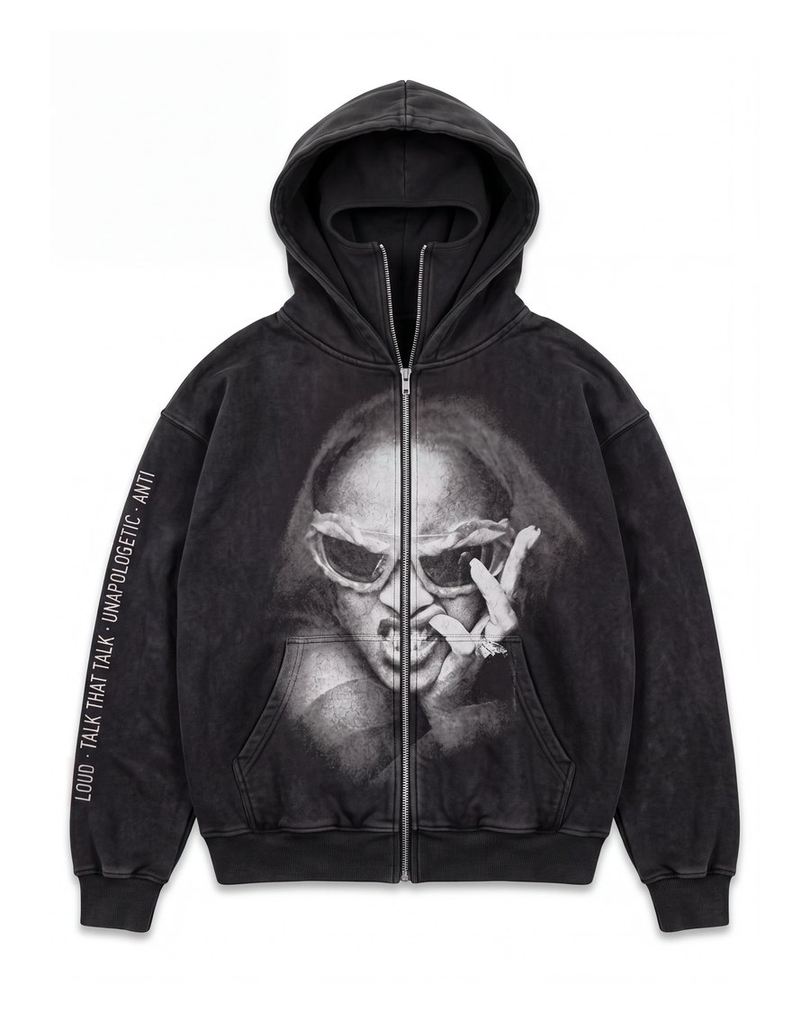 The Rihanna Balaclava Zip Hoodie